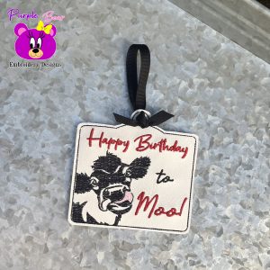 Cow, Birthday Gift Card Holder