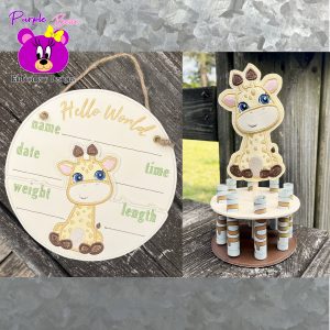 Giraffe set Money cake + Hanger