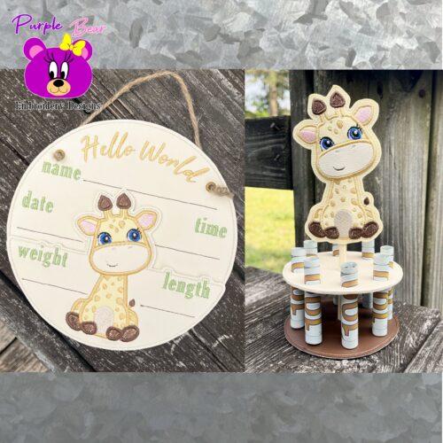 Giraffe set Money cake + Hanger