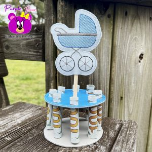 Pram, Baby, Money Cake