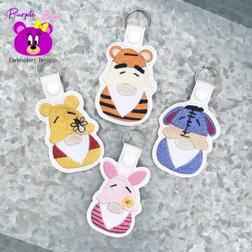 Bear & friends gnome Snap Tab set.