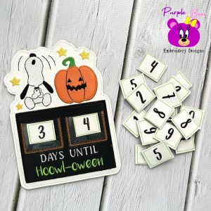 Hoowl-oween Countdown 2 sizes