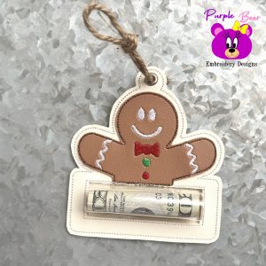 Gingerbread Money Holder Pocket