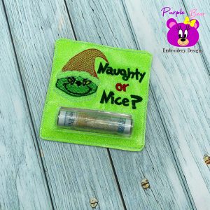 Naughty or Nice Money Pocket