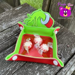 Grumpy Christmas hand, Tray 3 sizes