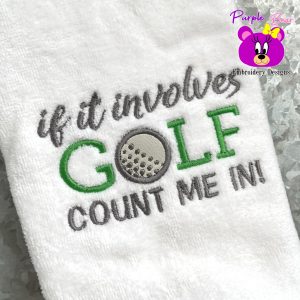 Golf count me in, Stand Alone Design 2 sizes