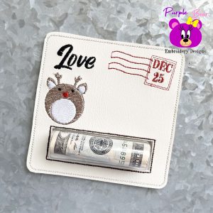 Reindeer, and Stamp Money Pocket