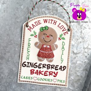 Gingerbread Bakery Sign 3 sizes