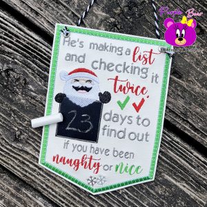 Making a List, Countdown Hanger 3 Sizes