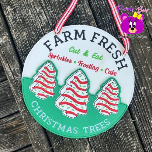 Farm Fresh Tree Cakes, Christmas Hanger 3 Sizes