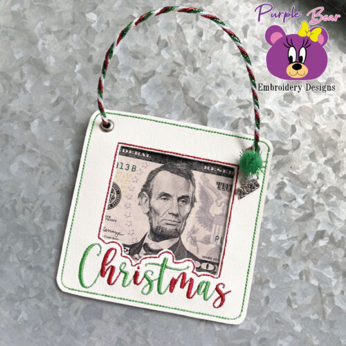 Christmas Photo/money Holder 3 sizes