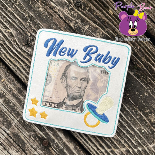 New Baby Photo/money Holder 3 sizes