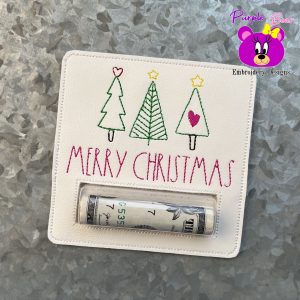 Merry Christmas, Trees, Money Pocket