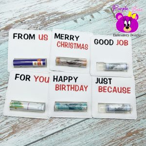 No-Frills Money Pocket Set, 6 designs