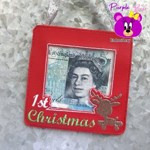 1st Christmas Photo/money Holder 3 sizes