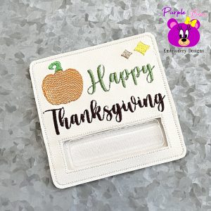 Happy Thanksgiving Money Pocket