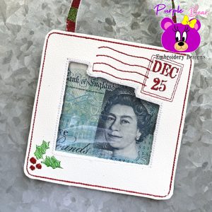 Christmas Stamp Photo/money Holder 3 sizes