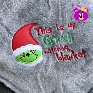 Grumpy Christmas Watching Blanket 3 sizes