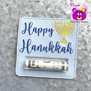 Happy Hanukkah Money Pocket