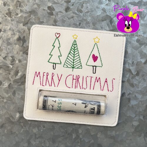 Merry Christmas, Trees, Money Pocket