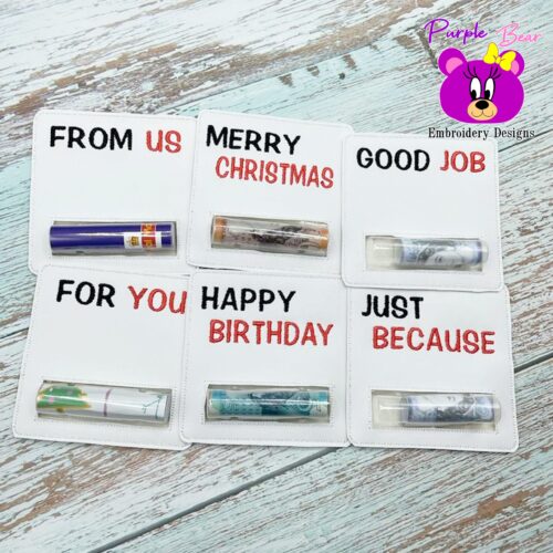 No-Frills Money Pocket Set, 6 designs