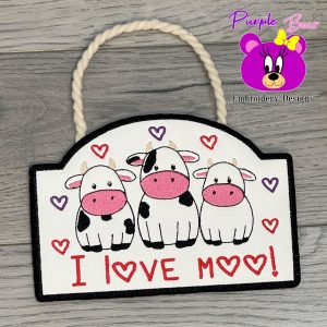 I Love Moo 3 Sizes