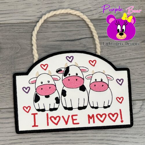 I Love Moo 3 Sizes