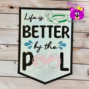 Life is better at the Pool, Hanger 3 Sizes