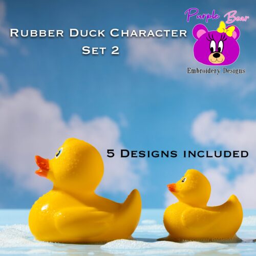 Character Set 2 Rubber Ducks, 5 Surprise Designs