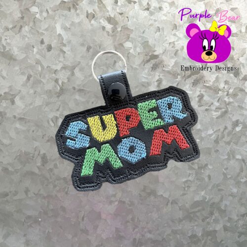 Super Mom/Mum Snap Tab & Eyelet
