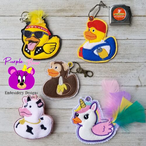 5 Rubber Ducks, 5 Mixed Designs