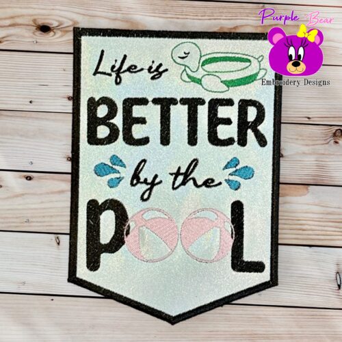 Life is better at the Pool, Hanger 3 Sizes