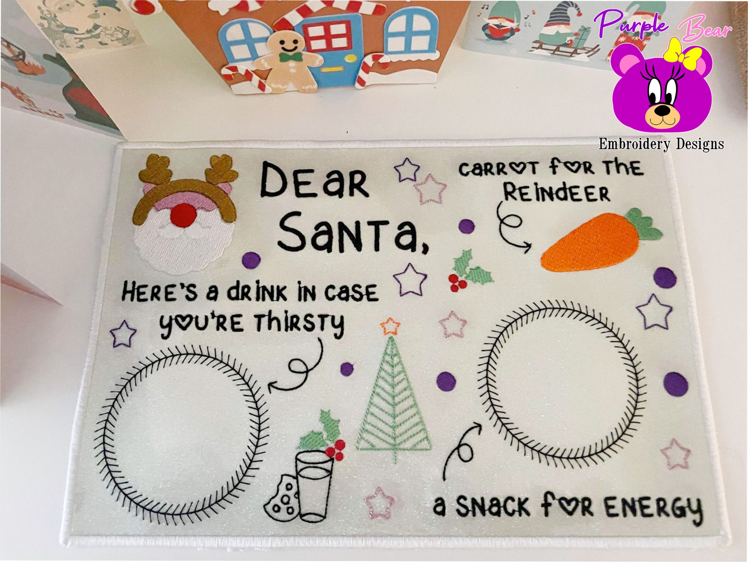 Santa Snack Mat 3 sizes