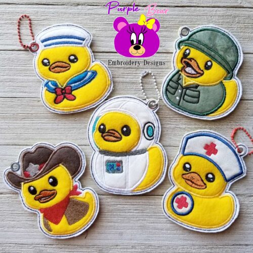 Set 5 Rubber Ducks, 5 Designs