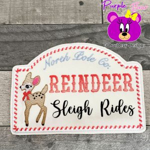 Reindeer Rides Hanger, 3 Sizes
