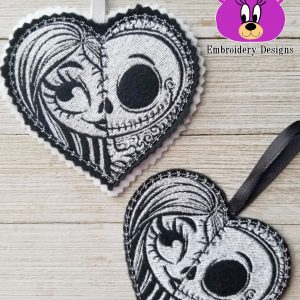 Jack and Sal Heart Ornament 4 sizes