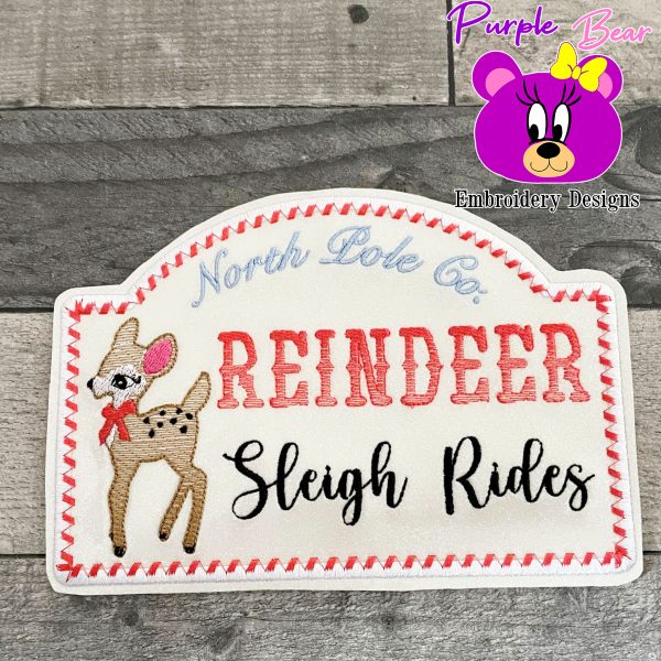 Reindeer Rides Hanger, 3 Sizes