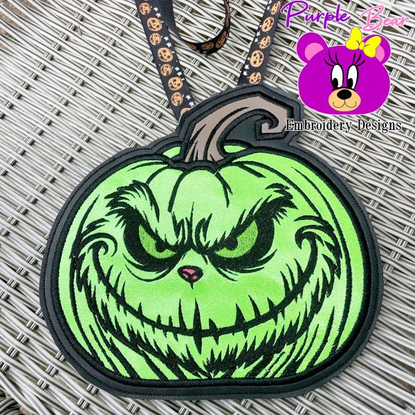 Grumpy Pumpkin Hanger, 3 Sizes