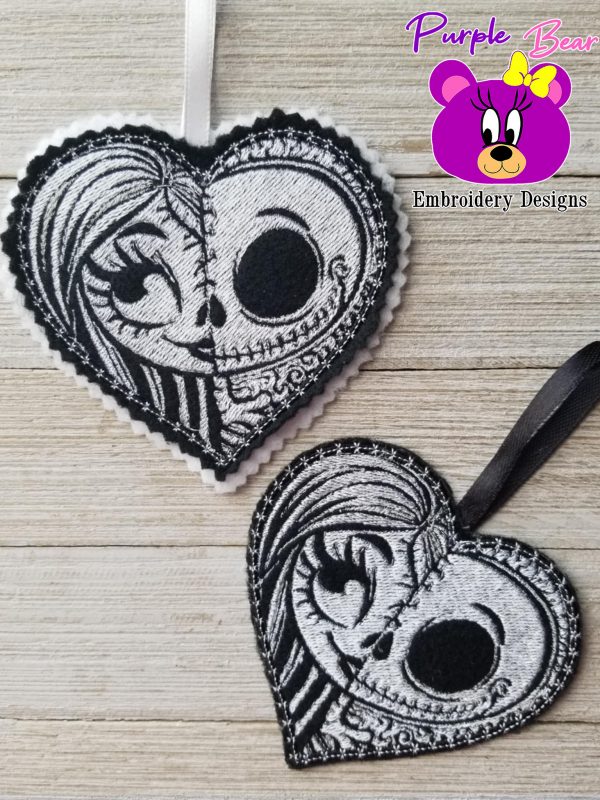 Jack and Sal Heart Ornament 4 sizes