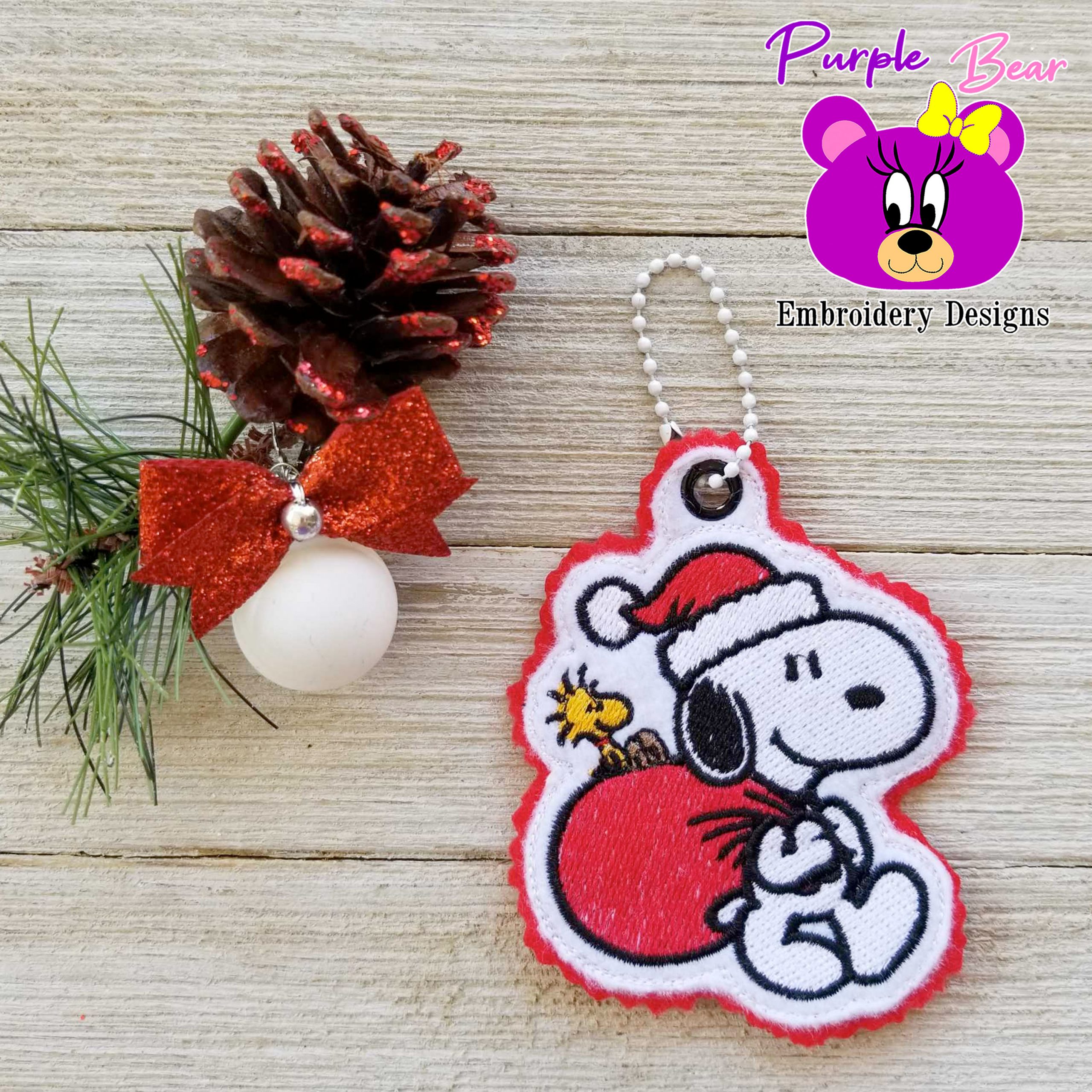 Dog & Bird Christmas Snap & Eyelet