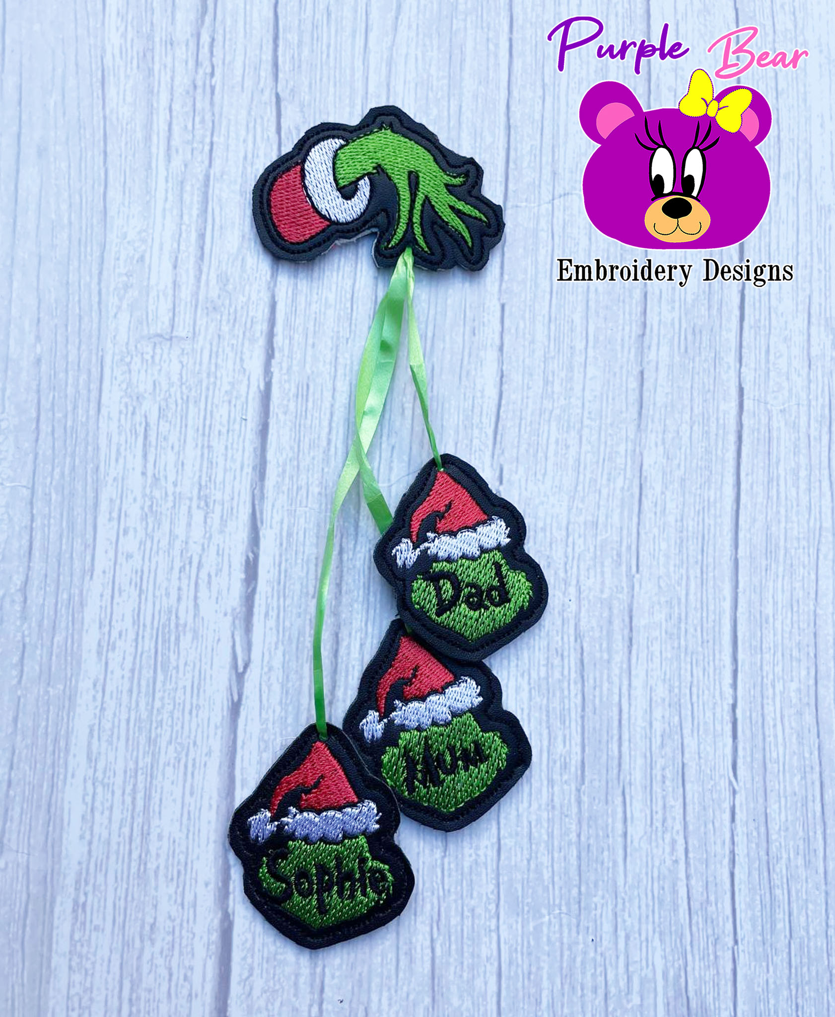 Small, Grumpy Hand Ornament with faces 18 designs