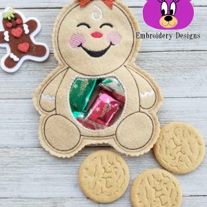 Ginerbread Girl Treat Holder 4 sizes