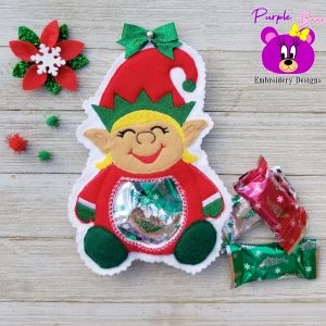 Girl Elf Treat Holder 4 sizes