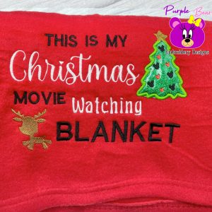 Christmas Movie Watching Blanket 3 sizes