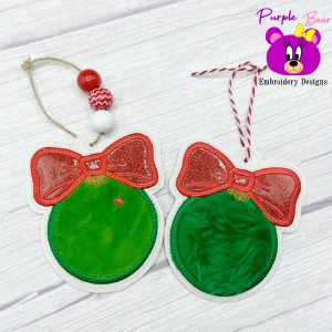 Bauble Bow Ornament 3 sizes