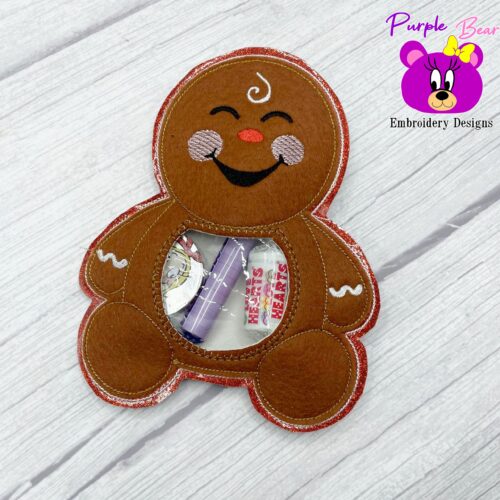 Ginerbread Boy Treat Holder 4 sizes
