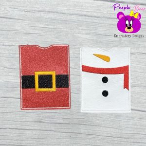 Santa & Snowman Gift Card holders 2 designs