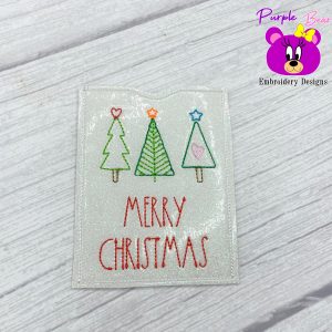 Merry Christmas, Trees, Gift Card holder