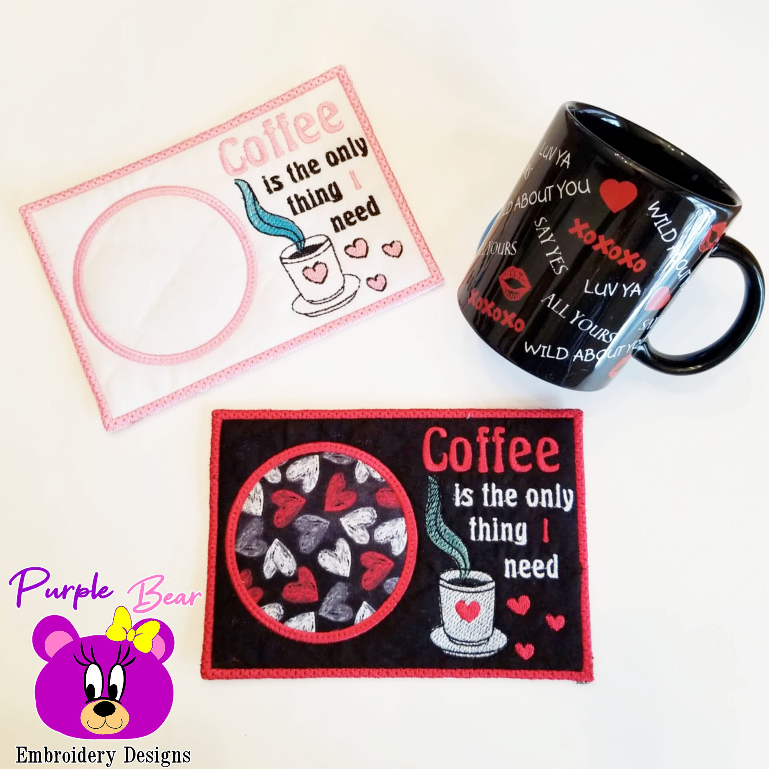Coffee Love, Mug Rug