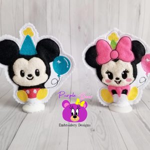 Mr and Mrs Mouse Birthday, 2 Sizes
